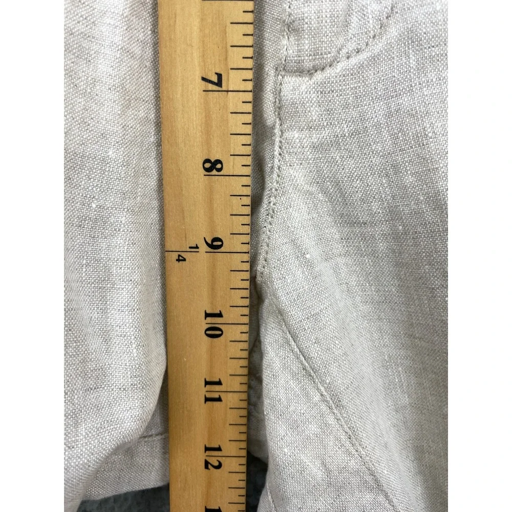 Zara Men's Cream Linen Drawstring Pants